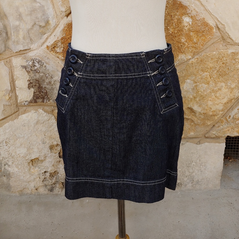 Gap dark denim sailor skirt ladies size 2